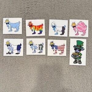 GOAT USA STICKER BUNDLE - set of 8!